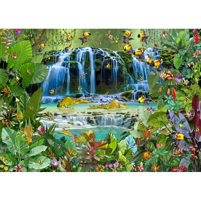 Puzzle Grafika-F-32267 François Ruyer - Wasserfall
