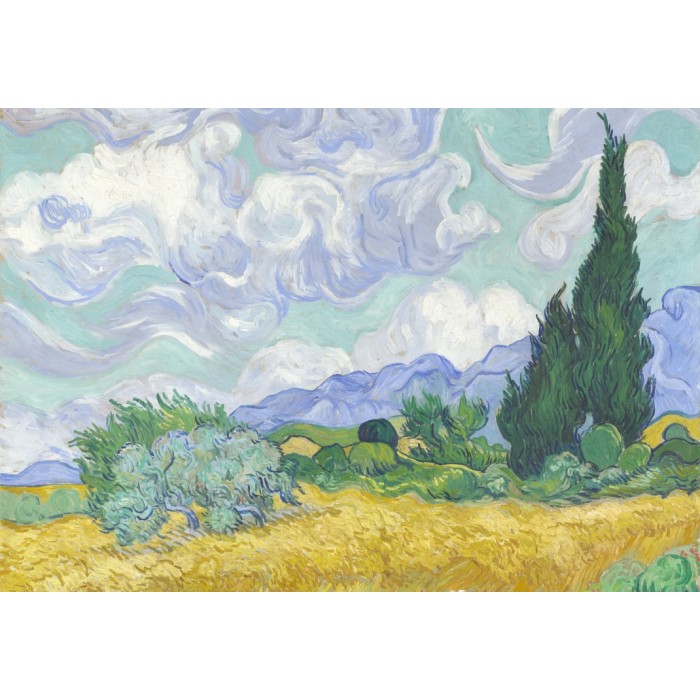 Van Gogh Vincent - Champ de Blé avec Cyprès, 1899