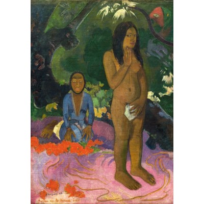 Puzzle Grafika-F-32853 Paul Gauguin: Parau na te Varua ino (Words of the Devil), 1892