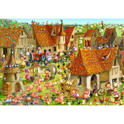 Puzzle Grafika-F-33124 François Ruyer - Bauernhof