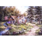 Puzzle  Grafika-F-33132 Dennis Lewan - Glacier Ridge Manor