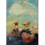 Puzzle  Grafika-F-33407 Odilon Redon - Schmetterlinge, 1910