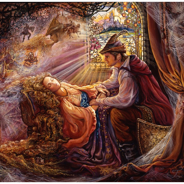 Puzzle  Grafika-F-33483 Josephine Wall - Dornröschen