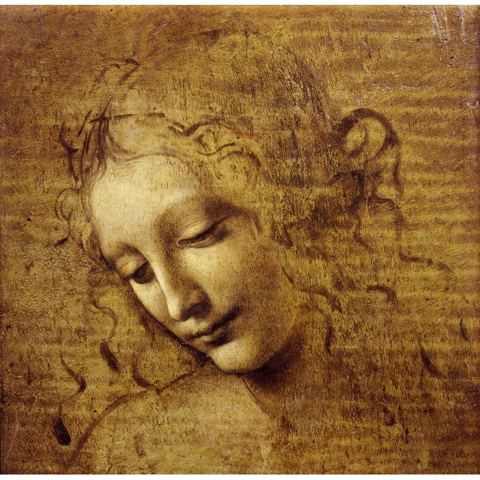 Puzzle Grafika-F-33545 Leonardo da Vinci: Gesicht der Giovane Fanciulla, 1508