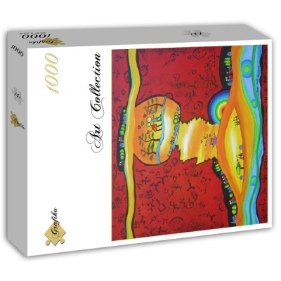 Puzzle Grafika-T-02259 Anne Poiré & Patrick Guallino: Epanouissement coloré