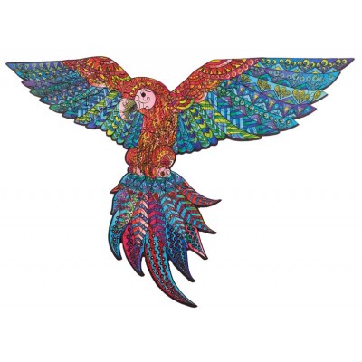 Harmandi-Puzzle-90208 Holzpuzzle - Der Exotische Papagei