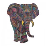  Harmandi-Puzzle-Creatif-90031 Holz Puzzle - Der Kaiserliche Elefant