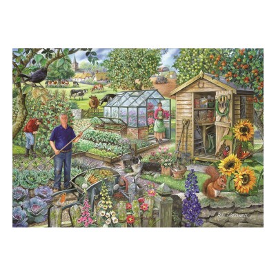 Puzzle House-Of-Puzzles-HP0226 XXL Teile - Im Schrebergarten