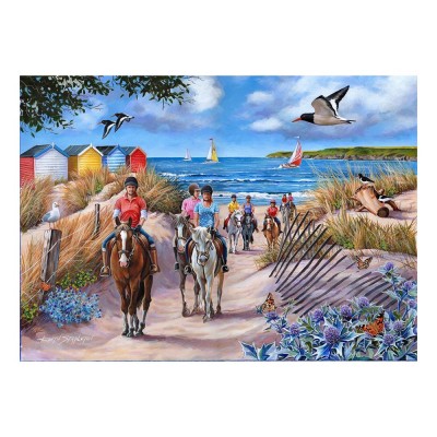 Puzzle House-Of-Puzzles-HP0603 XXL Teile - Pferde am Meer