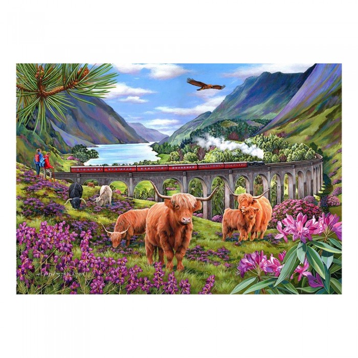 Puzzle  House-Of-Puzzles-HP0646 XXL Teile - Glenfinnan Damen
