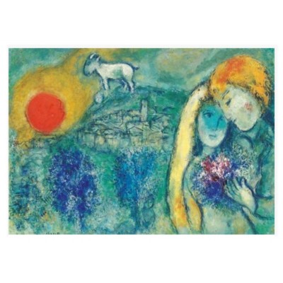 Puzzle Impronte-Edizioni-245 Marc Chagall - Die Liebhaber von Vence
