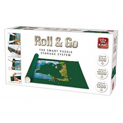 King-Puzzle-05341 Roll & Go - Puzzle-Teppich - 500 - 1500 Teile