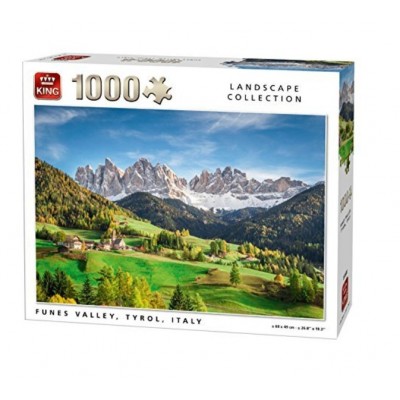Puzzle King-Puzzle-05708 Funes Valley, Tyrol, Italien
