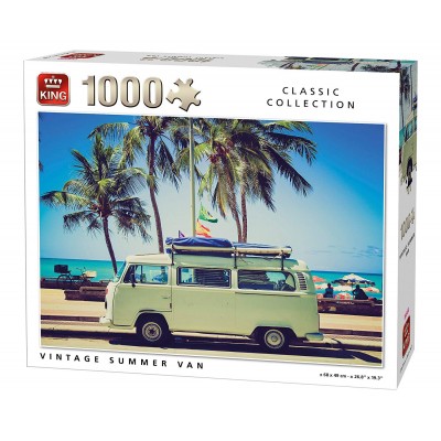 Puzzle King-Puzzle-05719 Vintage Summer Van