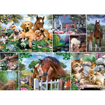 Puzzle King-Puzzle-55871 Collage - Animal World