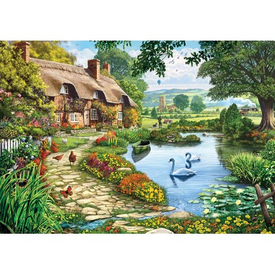 Puzzle KS-Games-22007 Cottage by the Lake