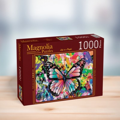 Puzzle Magnolia-2336 Kunterbunter Schmetterling