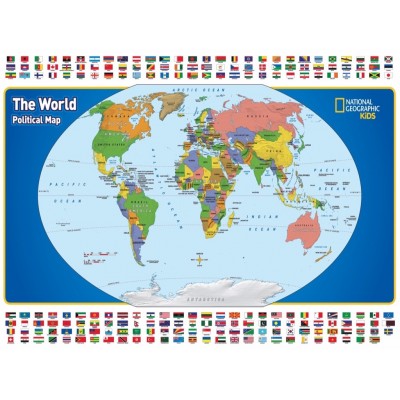 Puzzle New-York-Puzzle-NG1702 XXL Teile - National Geographic - The World Kids Map