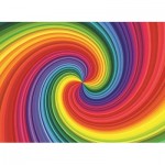 Puzzle  Nova-Puzzle-40507 Regenbogen-Strudel-Spirale