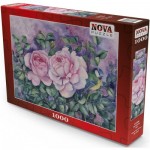 Puzzle  Nova-Puzzle-41096 Zwei rosa Rosen