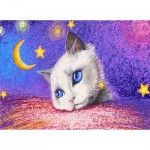 Puzzle   Under the Stars - White Cat