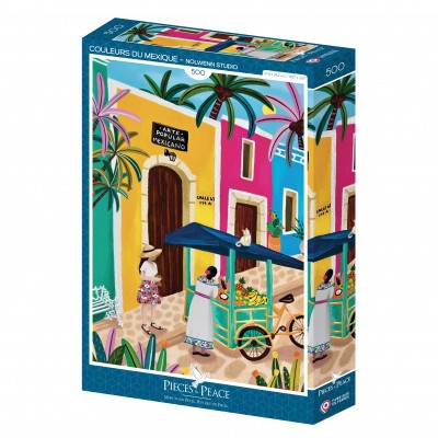 Puzzle 3663384905513Pieces-Peace-F-00166 Die Farben Mexikos