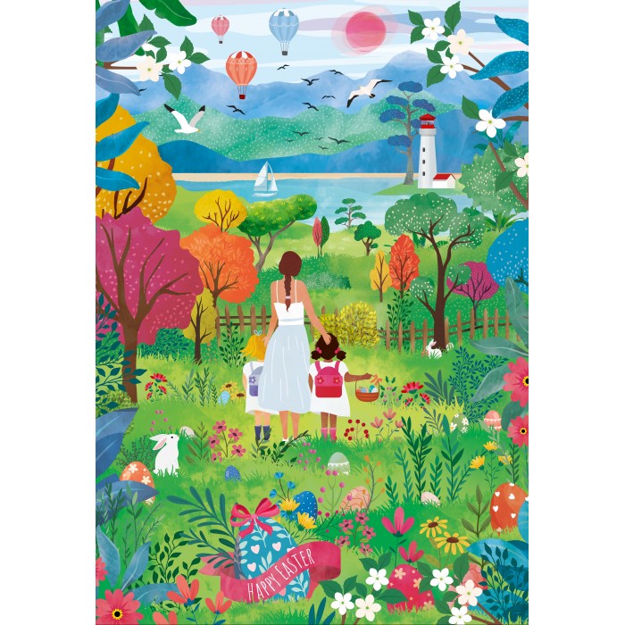Puzzle  Pieces-Peace-F-00201 Frohe Ostern