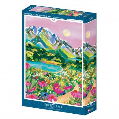 Puzzle Pieces-Peace-F-00202 Sonnenaufgang über den Alpen