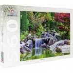 Puzzle   Wasserfall am japanischen Garten, Bonn, Deutschland