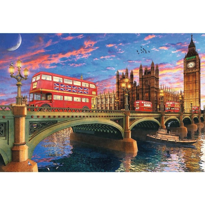  Trefl-20155 Holzpuzzle - Palace of Westminster - London