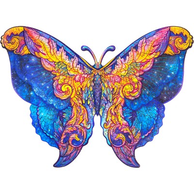 Puzzle Unidragon-50035 Intergalaktischer Schmetterling - Größe M