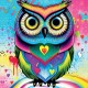 Pop-art Owl