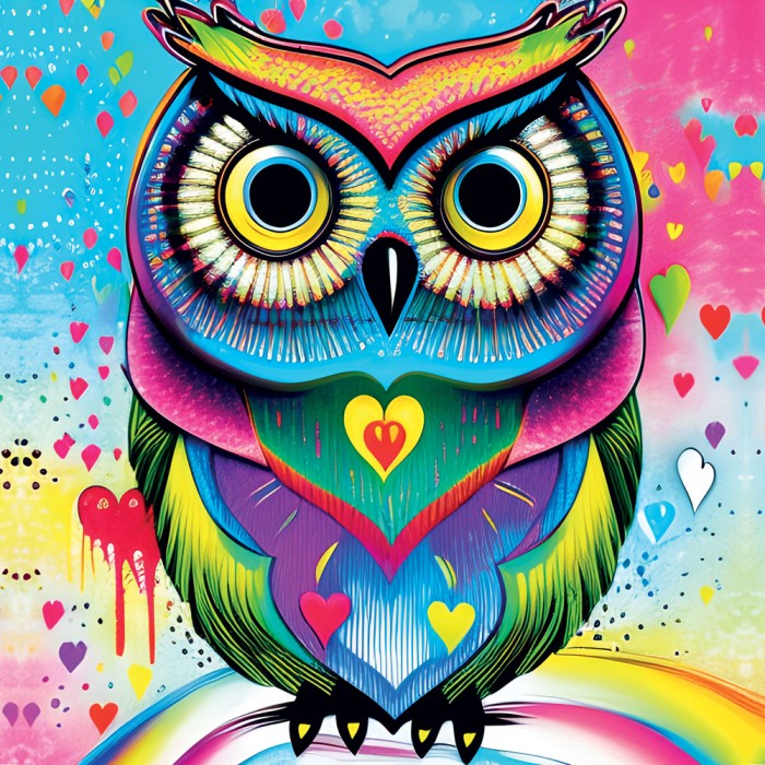 Puzzle Yazz-3807 Pop-art Owl