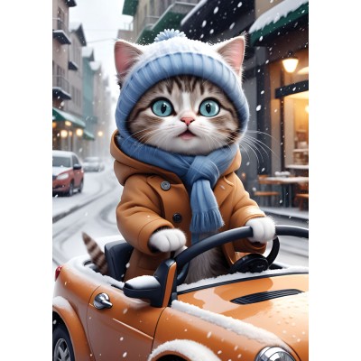 Puzzle Yazz-3853 The Driver Kitty